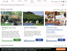 Tablet Screenshot of dobrakrajina.sk